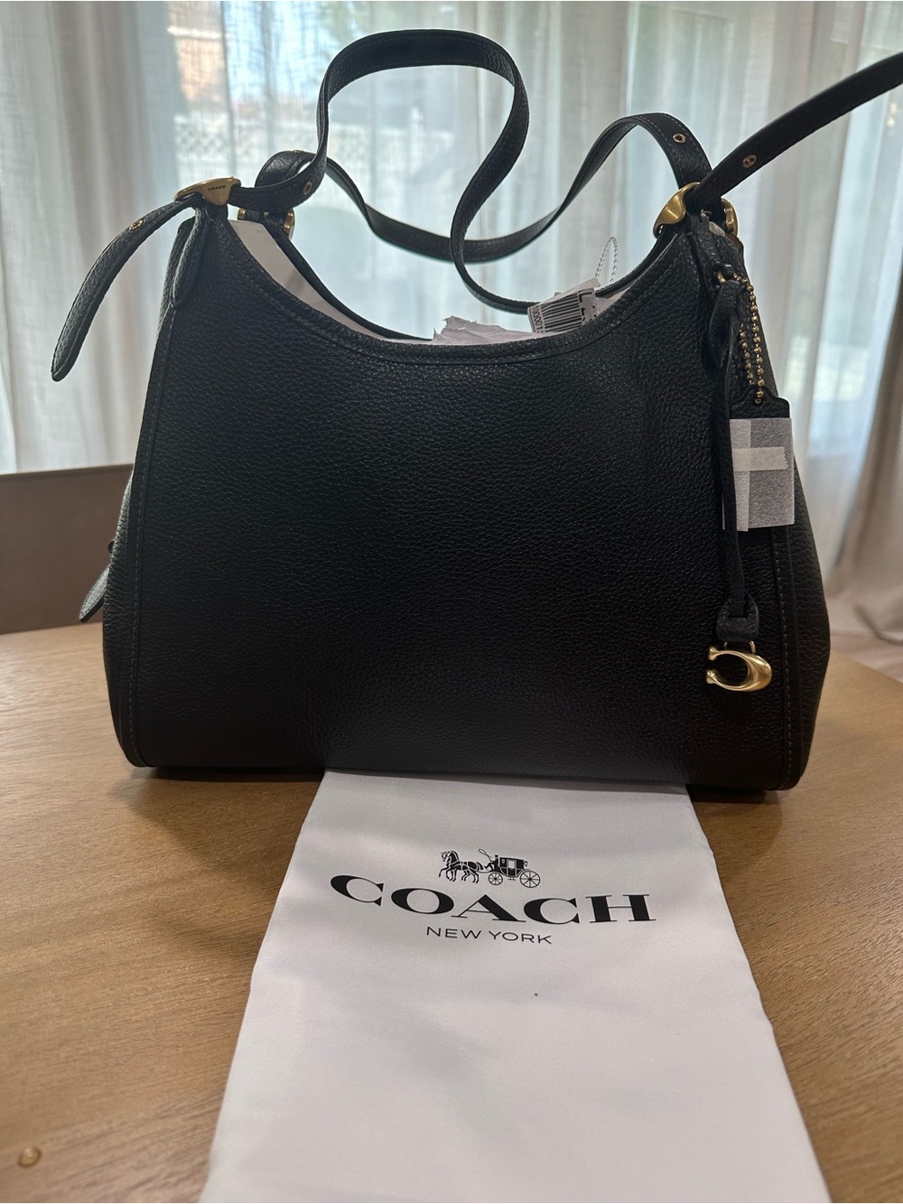 Coach Bella Medium Leather Shoulder Bag